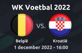 Belgie kroatie wedden wk 2022