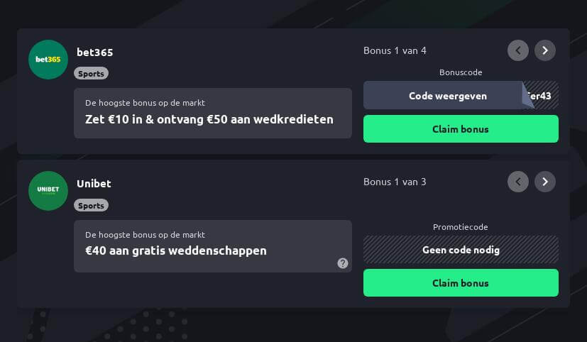 Snooker Weddenschappen