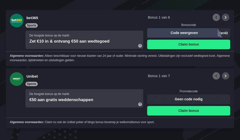 Tips voor Bokswedden