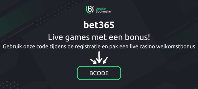 bet365 live casino spellen met een bonus