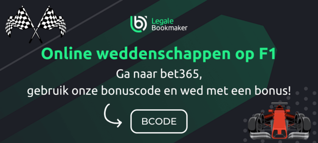 wedden op f1 bij legale online bookmaker