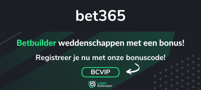 sportweddenschappen accumulator met de bet365 betbuilder