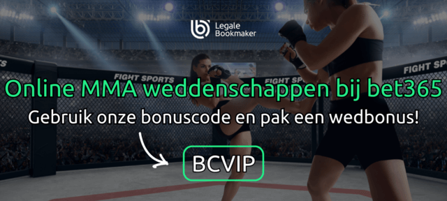 mma wedbonus bij bet365