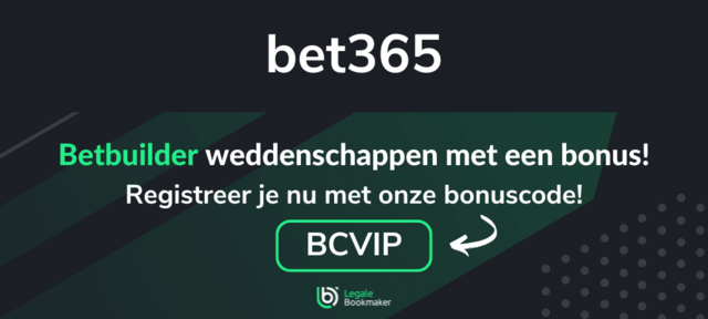sportweddenschappen accumulator met de bet365 betbuilder