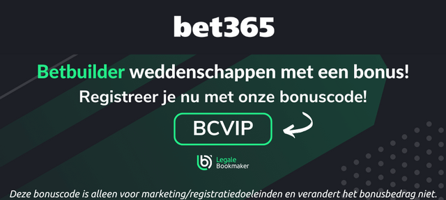 sportweddenschappen accumulator met de bet365 betbuilder