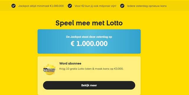 Nederlandse Loterij Lotto Acties